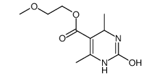 2-methoxyethyl 4,6-dimethyl-2-oxo-3,4-dihydro-1H-pyrimidine-5-carboxylate Structure