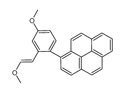 1-[4-methoxy-2-(2-methoxyethenyl)phenyl]pyrene Structure