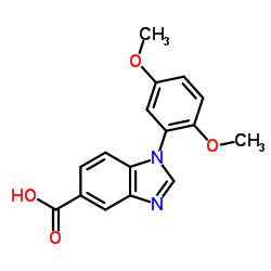 1-(2,5-Dimethoxyphenyl)-1H-benzimidazole-5-carboxylic acid Structure