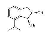 (-)-7-isopropyl-cis-1-amino-2-indanol结构式