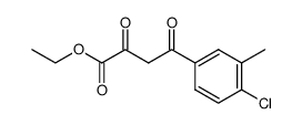 4-(4-chloro-3-methylphenyl)-2,4-dioxobutyric acid ethyl ester Structure