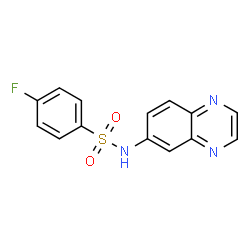 4-Fluoro-N-(quinoxalin-6-yl)benzenesulfonamide structure