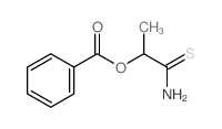 1-carbamothioylethyl benzoate结构式