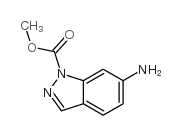 6-氨基-1H-吲唑-1-羧酸甲酯结构式