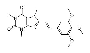 (E)-8-(3,4,5-trimethoxystyryl)caffeine Structure