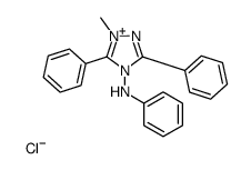 1-methyl-N,3,5-triphenyl-1,2,4-triazol-4-ium-4-amine,chloride Structure