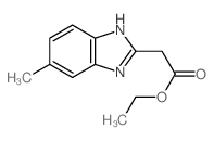 ethyl 2-(5-methyl-3H-benzoimidazol-2-yl)acetate Structure