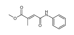 2-methyl-N-phenyl-fumaramic acid methyl ester Structure