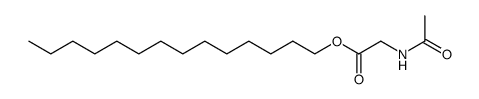 N-acetyl-glycine tetradecyl ester Structure