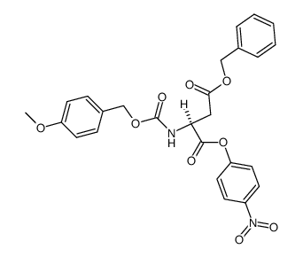 Z(OMe)-Asp(OBzl)-ONp结构式