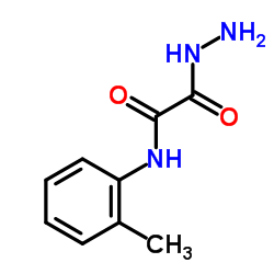 2-Hydrazino-N-(2-methylphenyl)-2-oxoacetamide结构式