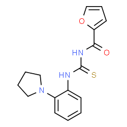 N-(2-furoyl)-N'-[2-(1-pyrrolidinyl)phenyl]thiourea Structure