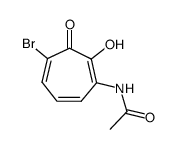 N-(4-bromo-2-hydroxy-3-oxocyclohepta-1,4,6-trien-1-yl)acetamide结构式