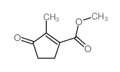 1-Cyclopentene-1-carboxylicacid, 2-methyl-3-oxo-, methyl ester Structure