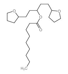 Nonanoic acid,3-(tetrahydro-2-furanyl)-1-[2-(tetrahydro-2-furanyl)ethyl]propylester结构式