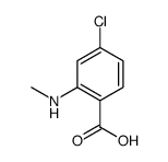 4-氯-2-(甲基胺)苯甲酸结构式