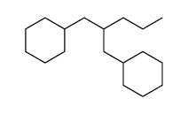 1-Cyclohexyl-2-(cyclohexylmethyl)pentane Structure