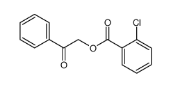 2-Chlorobenzoic acid phenacyl ester structure