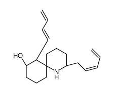 (2S,11S)-11-[(1E)-buta-1,3-dienyl]-2-[(2E)-penta-2,4-dienyl]-1-azaspiro[5.5]undecan-10-ol结构式