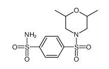 4-(2,6-dimethylmorpholin-4-yl)sulfonylbenzenesulfonamide结构式