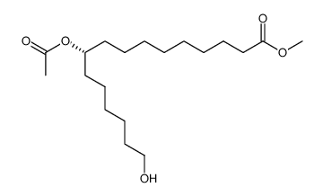 methyl 10-acetoxy-16-hydroxyhexadecanoate结构式