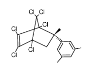 (1R,5R)-1,2,3,4,7,7-Hexachloro-5-(3,5-dimethyl-phenyl)-5-methyl-bicyclo[2.2.1]hept-2-ene Structure