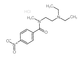 N-(2-diethylaminoethyl)-N-methyl-4-nitro-benzamide结构式