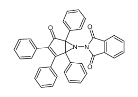 2-(4-Oxo-1,2,3,5-tetraphenyl-6-aza-bicyclo[3.1.0]hex-2-en-6-yl)-isoindole-1,3-dione Structure