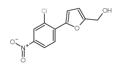 [5-(2-chloro-4-nitro-phenyl)-furan-2-yl]-methanol structure