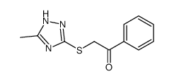 2-[(5-methyl-1H-1,2,4-triazol-3-yl)sulfanyl]-1-phenylethanone Structure
