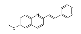 (E)-6-methoxy-2-styrylquinoline Structure