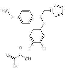 1-[2-(3,4-dichlorophenyl)sulfanyl-2-(4-methoxyphenyl)ethyl]imidazole; oxalic acid picture