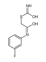 S-[2-(3-fluoroanilino)-2-oxoethyl] carbamothioate Structure
