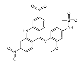 N-[4-[(3,6-dinitroacridin-9-yl)amino]-3-methoxyphenyl]methanesulfonamide结构式