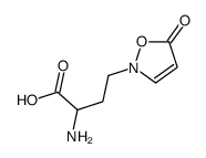 2-(3-amino-3-carboxypropyl)isoxazolin-5-one结构式
