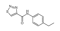 1,2,3-Thiadiazole-4-carboxamide,N-(4-ethylphenyl)-(9CI)结构式