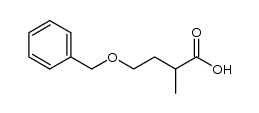 4-(benzyloxy)-2-methylbutanoic acid结构式