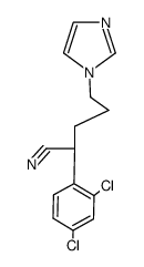 2-(2,4-dichloro-phenyl)-5-imidazol-1-yl-pentanenitrile结构式