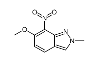 6-methoxy-2-methyl-7-nitroindazole结构式