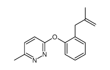 3-methyl-6-[2-(2-methylprop-2-enyl)phenoxy]pyridazine Structure