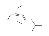 triethyl(2-propan-2-ylsulfanylethenyl)germane结构式