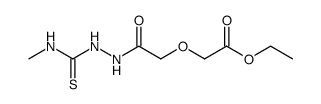 1-(ethoxycarbonylmethoxyaceto)-4-methyl-3-thiosemicarbazide结构式