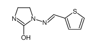 1-(thiophen-2-ylmethylideneamino)imidazolidin-2-one结构式