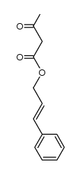 (E)-(3-phenylallyl) 3-oxo-butyrate Structure