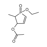 3-acetoxy-1-ethoxy-2-methyl-2,3-dihydro-1H-phosphole 1-oxide结构式