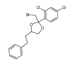 2-Bromomethyl-2-(2,4-dichloro-phenyl)-4-phenethyl-[1,3]dioxolane结构式