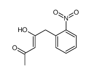 4-hydroxy-5-(2-nitrophenyl)pent-3-en-2-one结构式