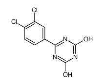 6-(3,4-dichlorophenyl)-1H-1,3,5-triazine-2,4-dione结构式