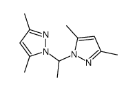 1-[1-(3,5-dimethylpyrazol-1-yl)ethyl]-3,5-dimethylpyrazole结构式