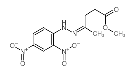 methyl (4Z)-4-[(2,4-dinitrophenyl)hydrazinylidene]pentanoate结构式